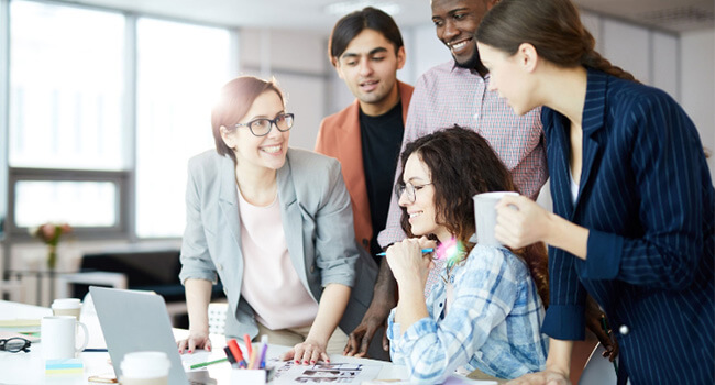 Students celebrating scholarship